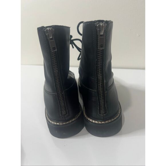 Madewell Citywalk Lugsole Lace-Up Boot in Black Leather Sz 9 - Picture 7 of 9
